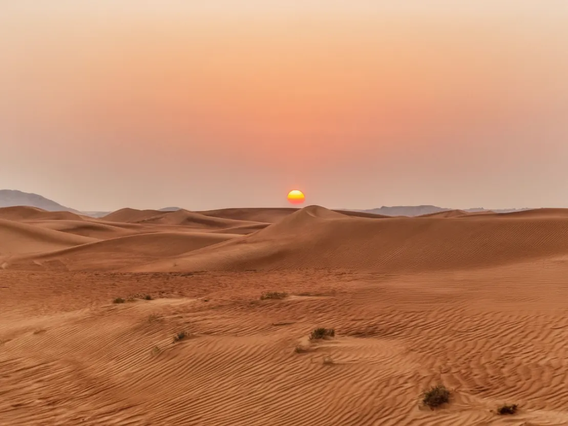 Sunrise Picture of Sharjah Desert